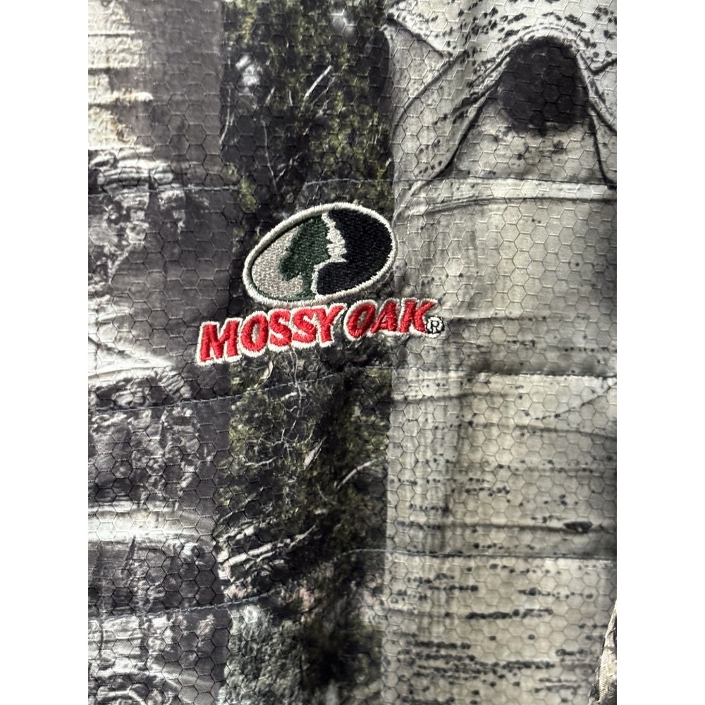 Mossy Oak Real Tree Zip Up Hunting Jacket Mens Size 3XL Lined Logo Collar - Picture 2 of 7